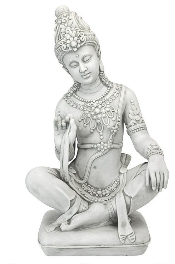 Sitting Thai Teppanom Statue Asian Garden Statues And Yard Art by