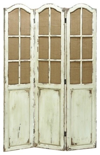Simple and Elegant Folding Wooden Screen With Paneled Design