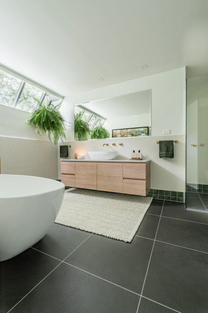 Hornsby | Tranquil Retreat | Main, Ensuite, Powder Room & Laundry contemporary-bathroom