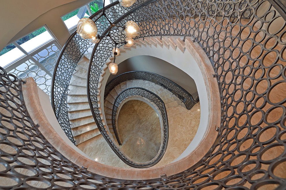 Contemporary staircase in Kolkata.