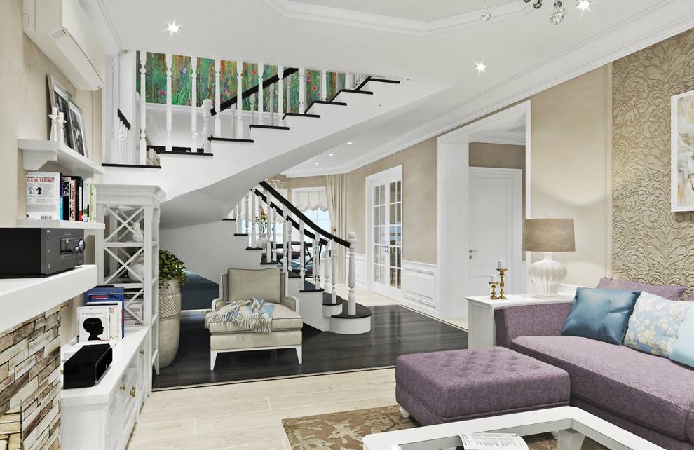 Гостиная и столовая в современном стиле