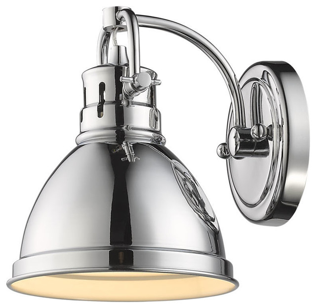 Duncan 1Light Vanity Fixture Traditional Bathroom Vanity Lighting by Golden Lighting