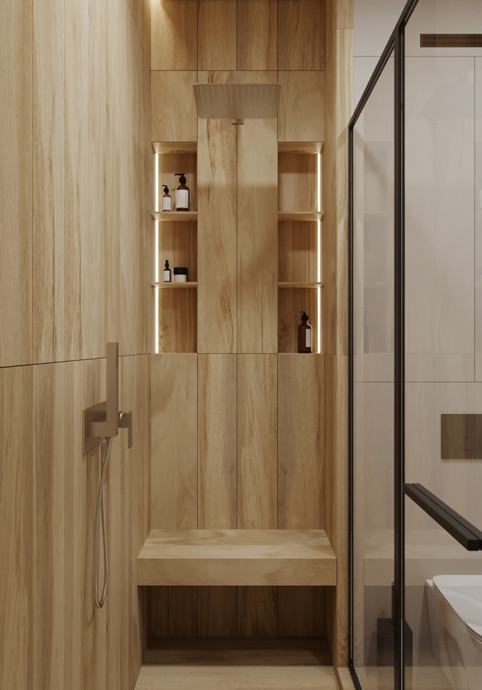 Двухкомнатная квартира в природных оттенках