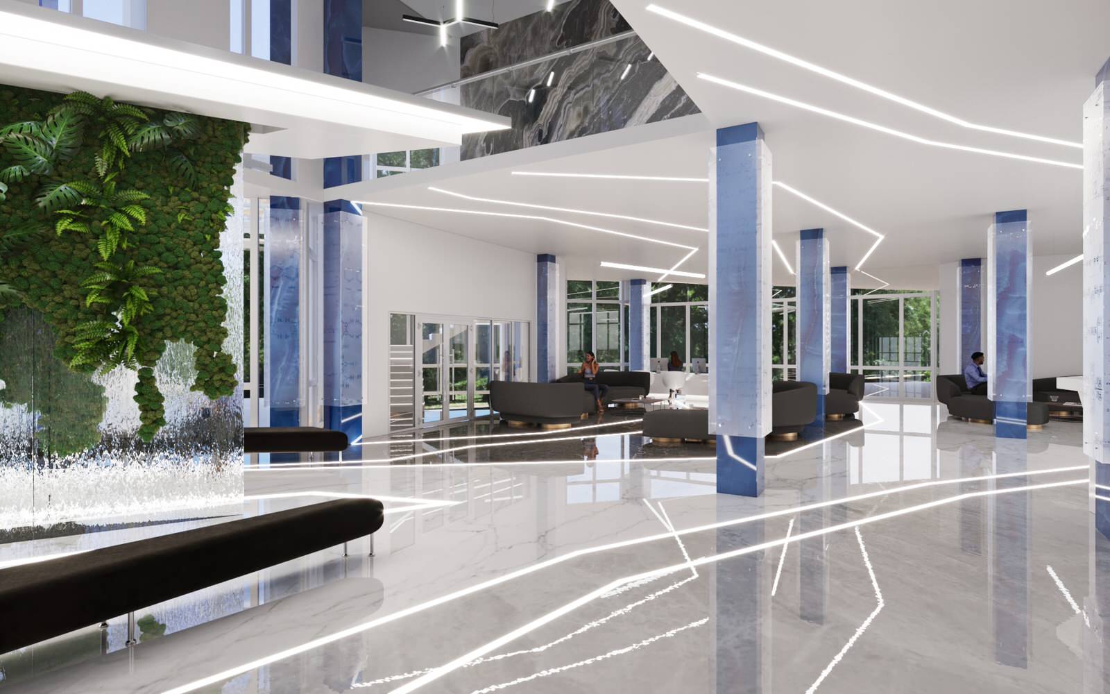 Концепция холла общественного здания