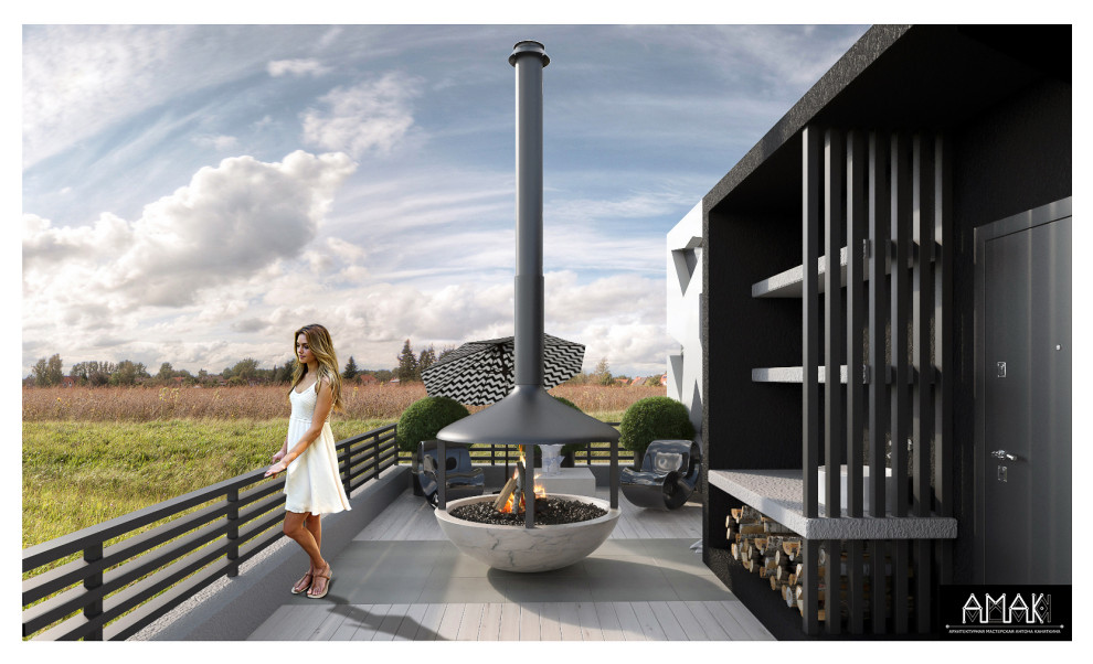 Коттедж в стиле Хай-Тек