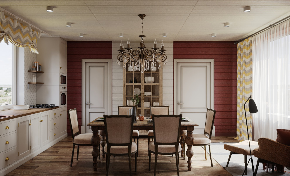 Дом, отделанный вагонкой, 55м2