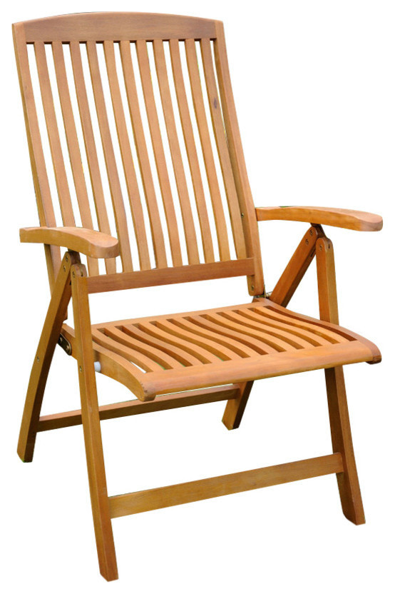 Sarragossa Yellow Balau Wood Outdoor Five Position Folding Sarragossa Yellow Balau Wood Outdoor