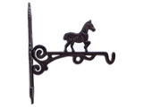 Rustic Horse Cast Iron Plant Hanger Hook, 10.375 Deep - Traditional -  Planter Hardware And Accessories - by TGL Direct