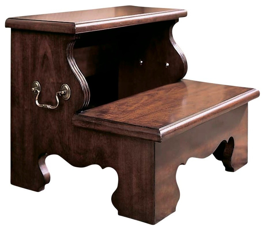 American Drew Cherry Grove Bed Steps, Antique Cherry Victorian