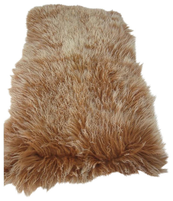Tibetan Mongolian Lamb Fur Rug Contemporary Area Rugs By Tibetan Mongolian Lamb Fur Rug