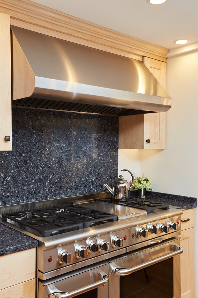 Inspiration for a transitional kitchen remodel in Boston