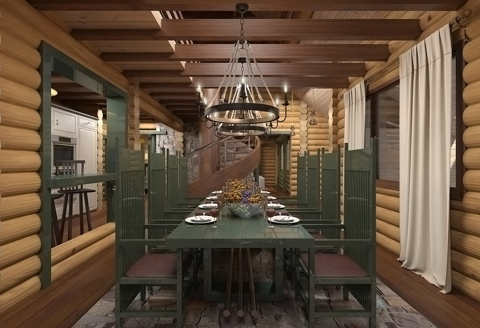 Интерьер деревянного дома