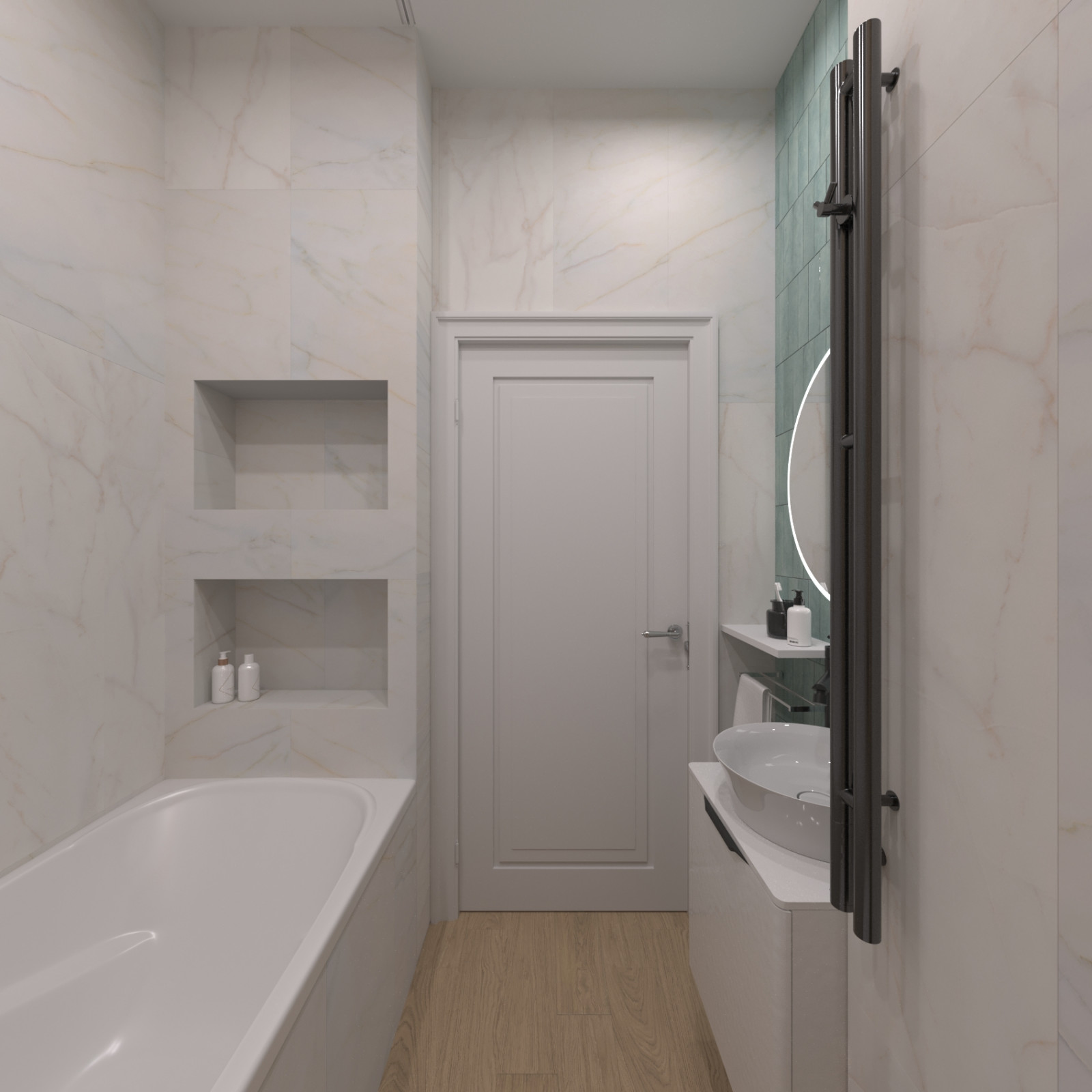 Квартира. Москва. Ореховый бульвар. Эскизы + рабочие фото с реализации проекта