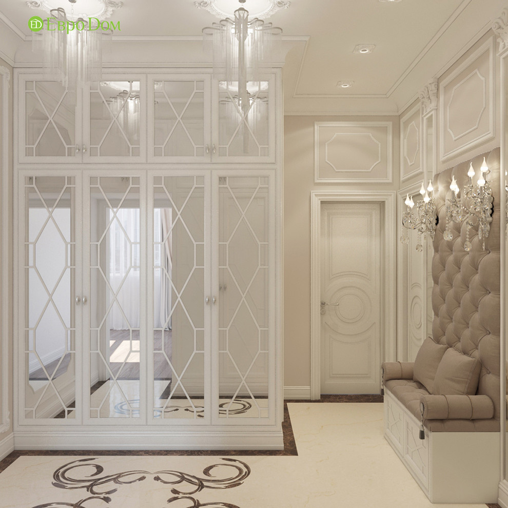 Дизайн трехкомнатной квартиры 120 кв. м в классическом стиле. Фото проекта