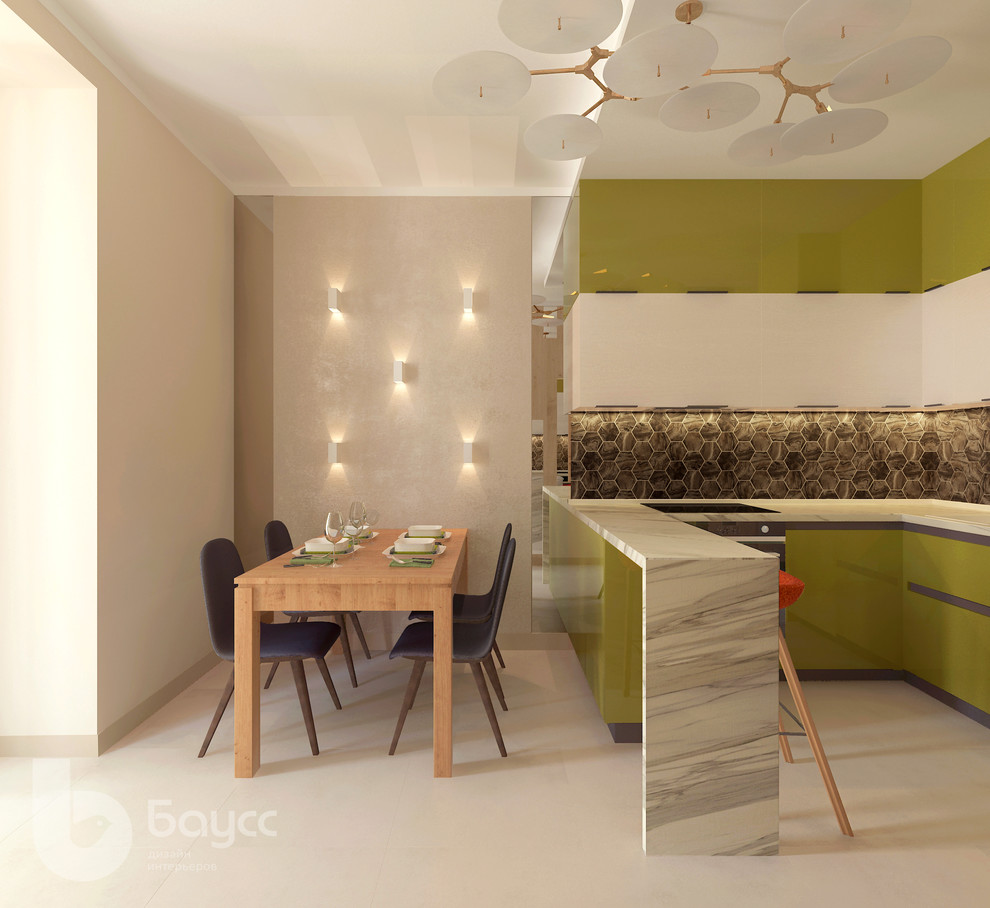 Проект "ФИСТАШКОВЫЙ". Квартира 85 кв. м