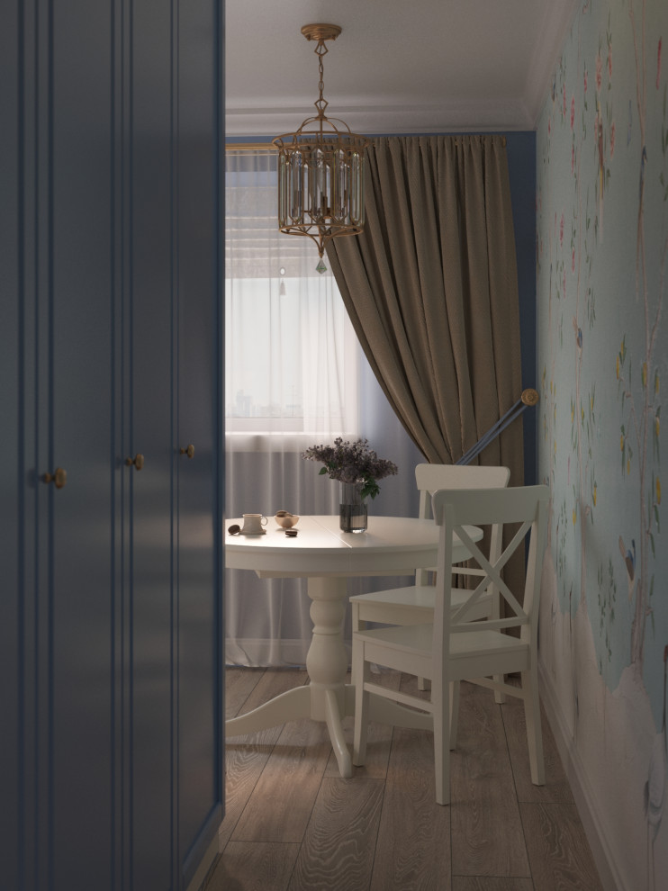 Кухня в голубом