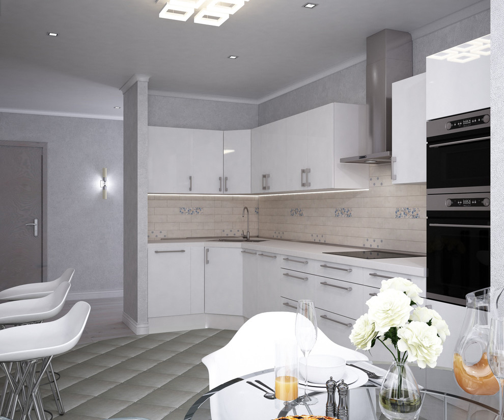 Четырехкомнатная квартира в современном стиле в Клину