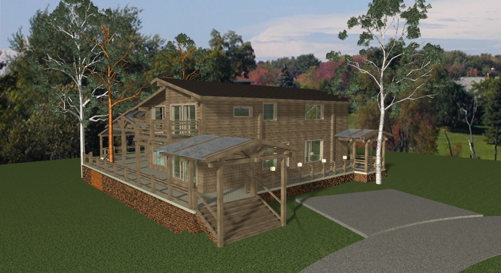 Дом на берегу водохранилища