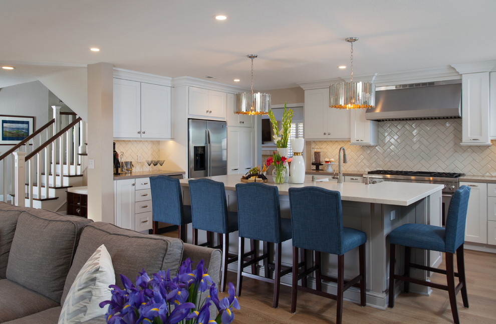 Home design - transitional home design idea in Orange County