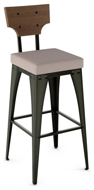 Rally Barstool In Semi Transpa Gun Metal Finish Bar Stools And 19 5 Rally Barstool In Semi Transpa Gun Metal Finish