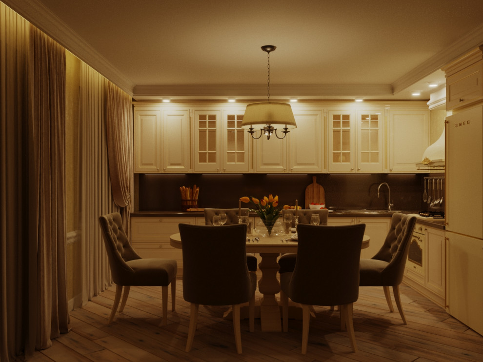 Дизайн Интерьера Кухни - Гостиной 68