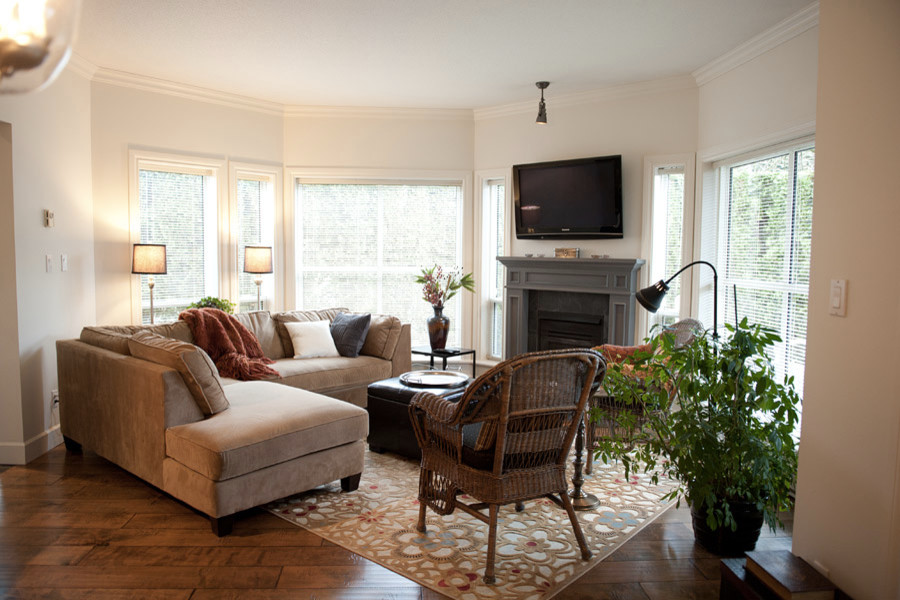 This is an example of a traditional living room in Vancouver.