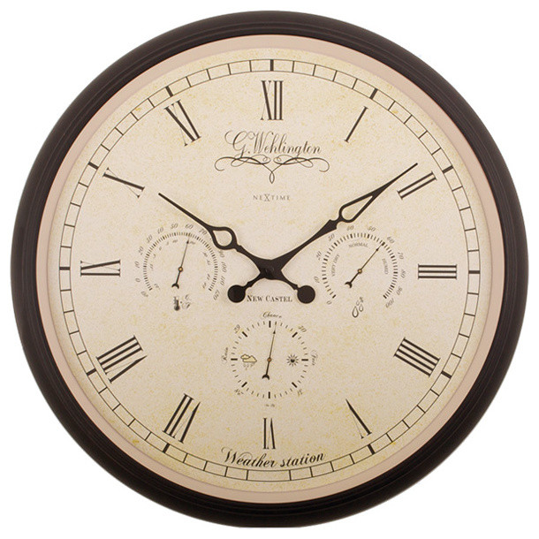 circle weather wall clock
