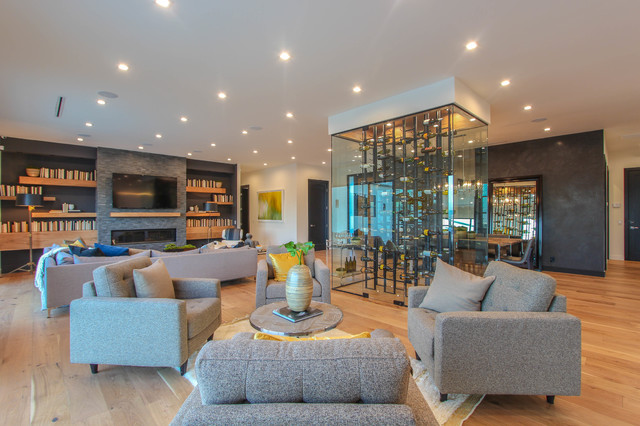 Encino contemporain-salon