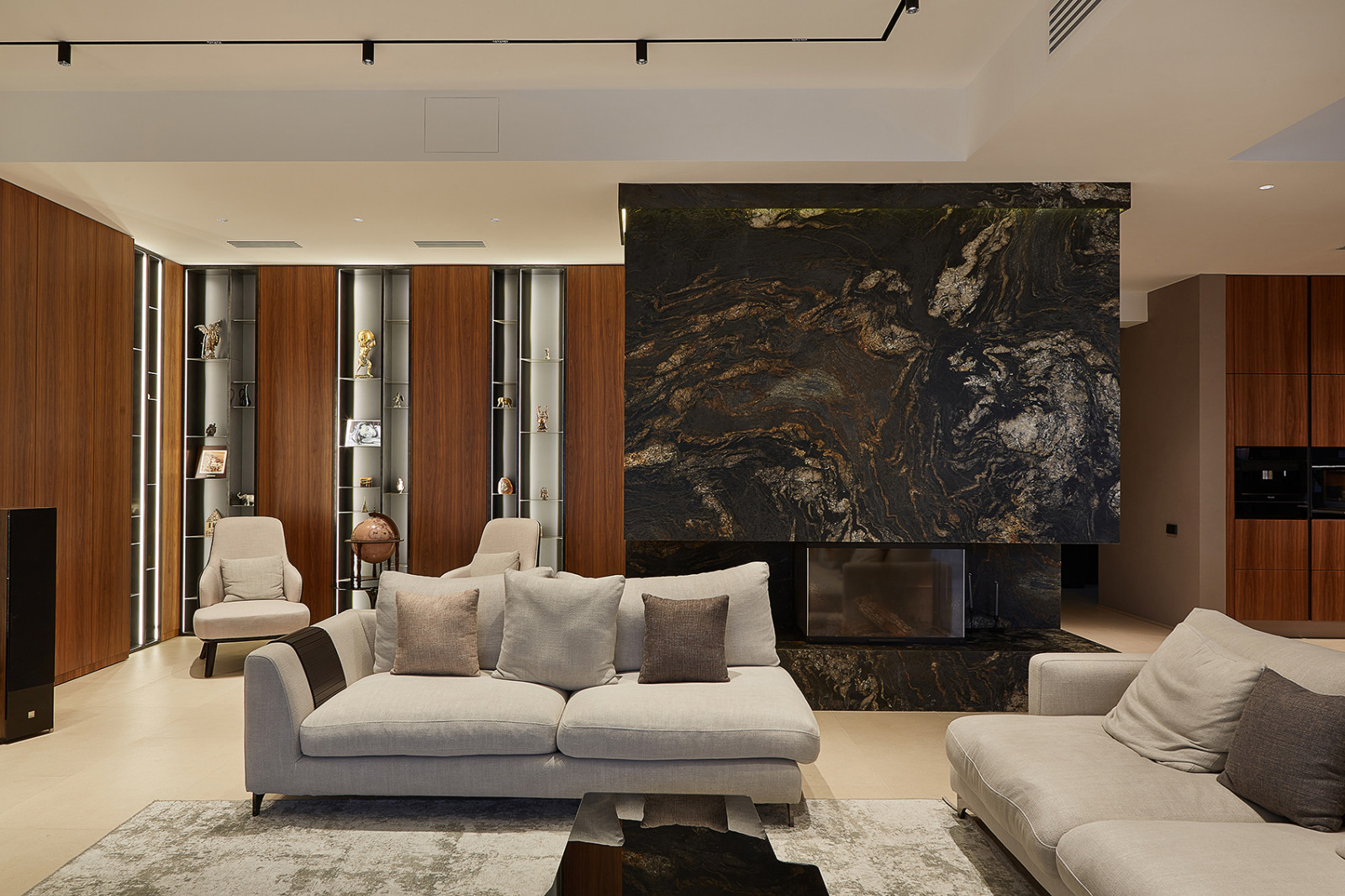 Кухня-гостиная в стиле минимализм