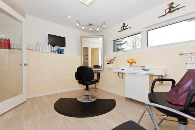 In Home Hair Salon Basement Development - Calgary - by Dependable  Renovations Ltd | Houzz IE