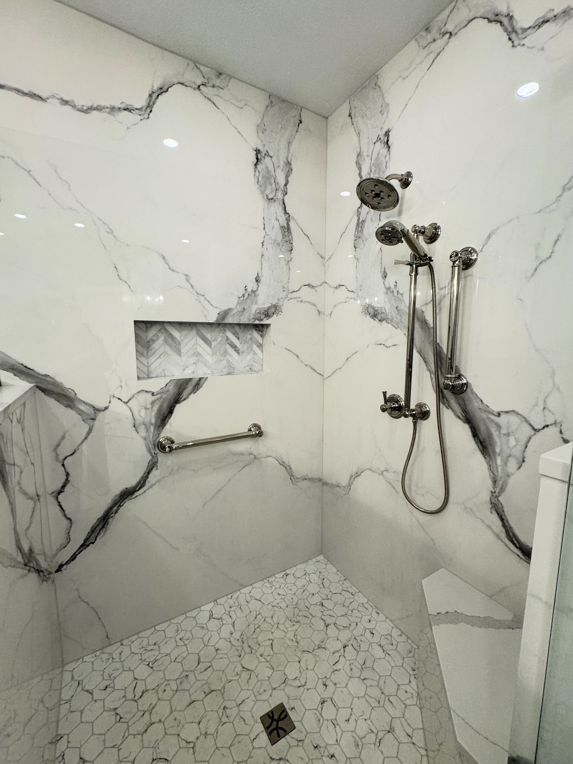 Sophisticated Haven. Primary bathroom renovation
