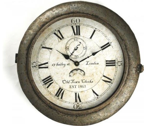 Clock Oyster Gray Iron