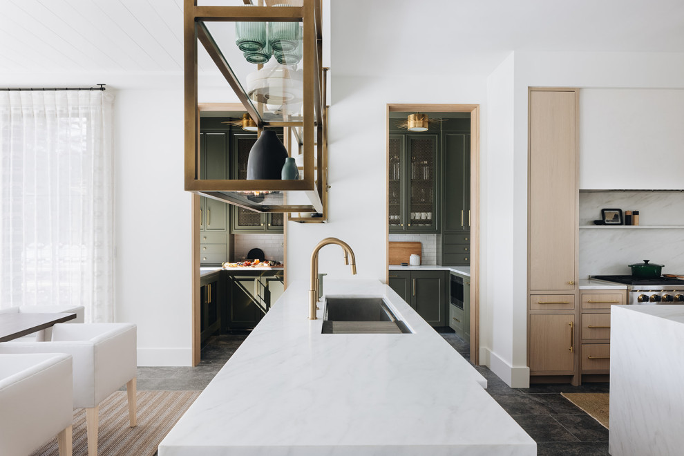 Kitchen - transitional kitchen idea in Chicago