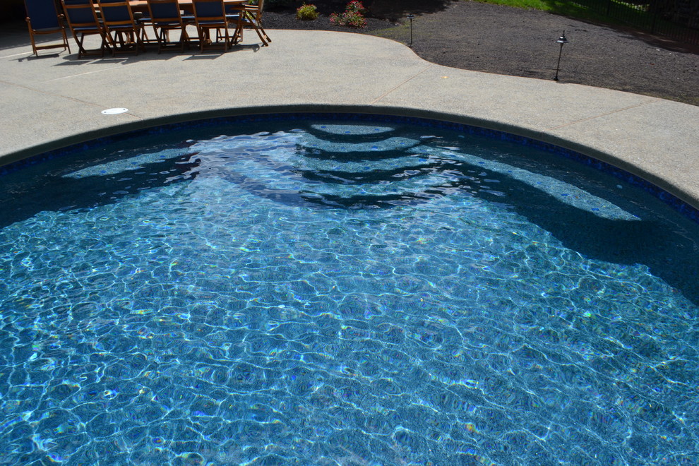 Transitional pool photo in Philadelphia
