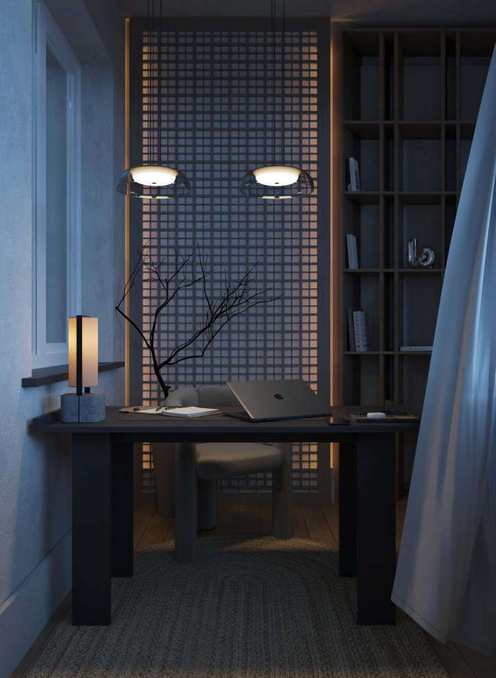 Дизайн-проект лоджии в стиле Джапанди