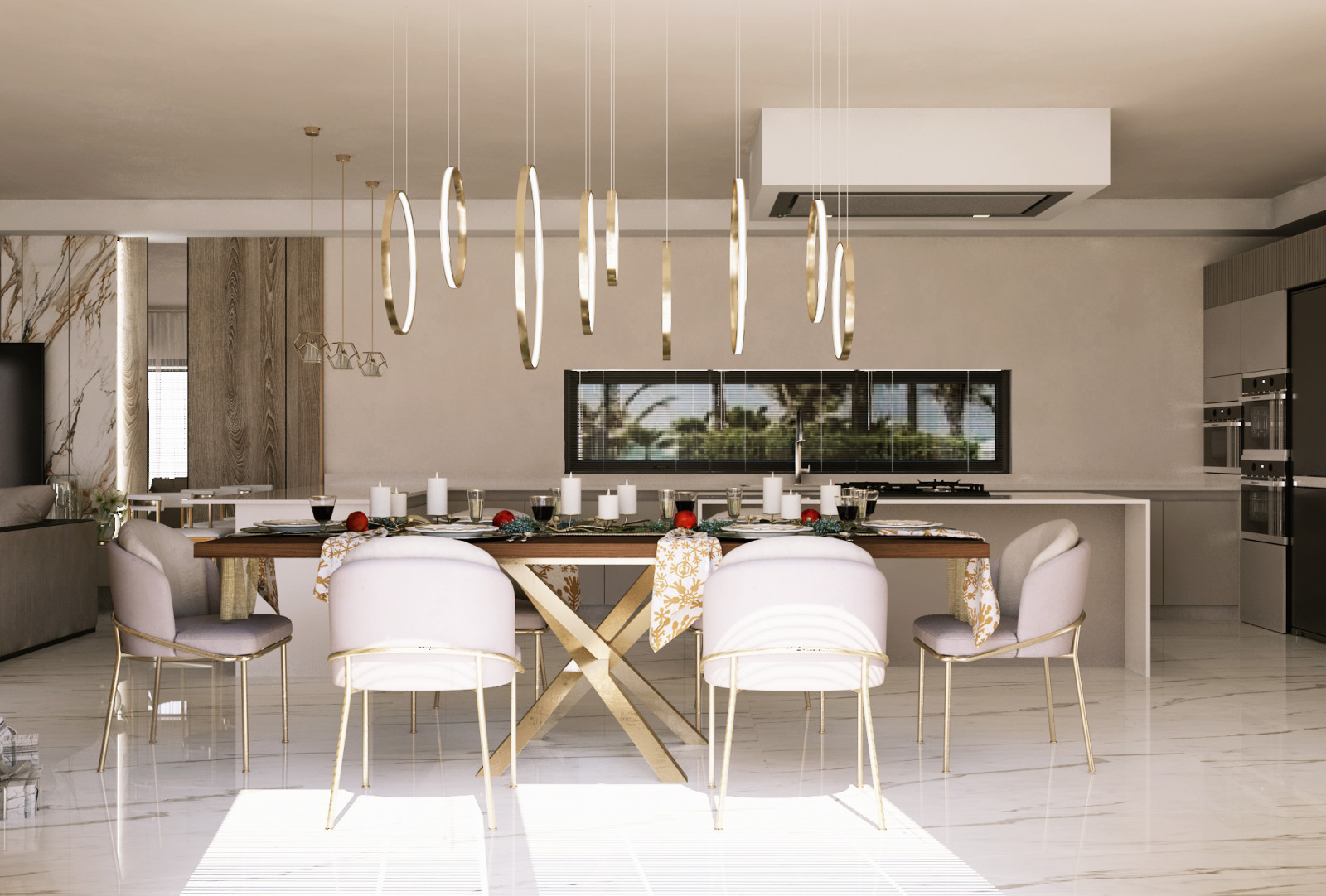 kitchen living room, Miami/ Кухня гостиная Майами