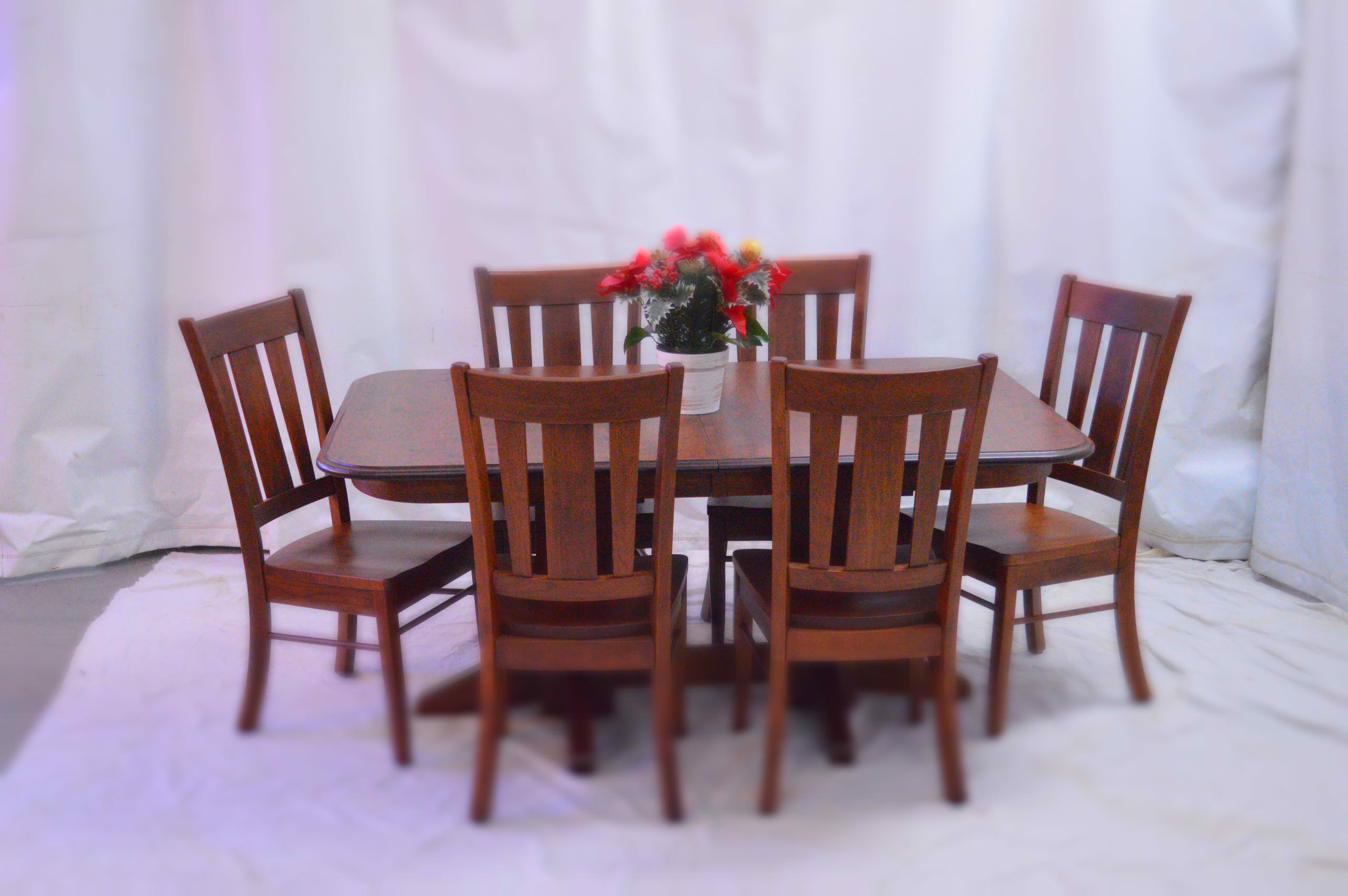 Hand planed cherry table with Cherry oxford sides