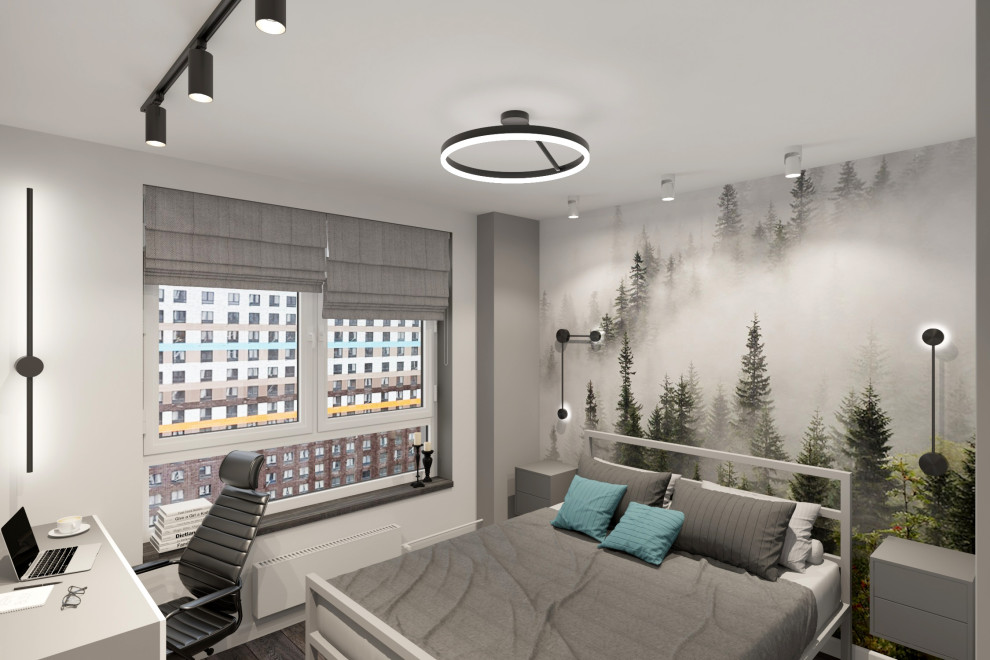 Двухкомнатная квартира 60 м2 в современном стиле в ЖК "Дмитровский Парк"