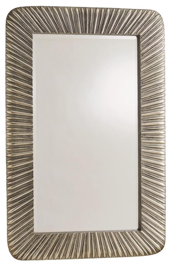 Valencia Antique Nickel Mirror Contemporary Wall Mirrors by