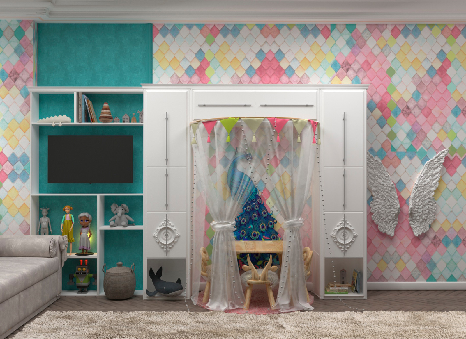 Дизайн интерьера детской комнаты