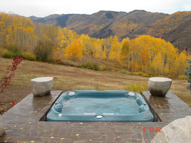 Hot Tub Custom Installs contemporary-patio