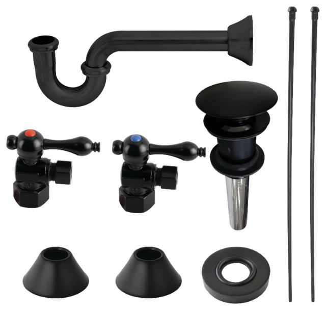 CC4310XVOKB30-P Plumbing Sink Trim Kit with P-Trap and Overflow Drain ...