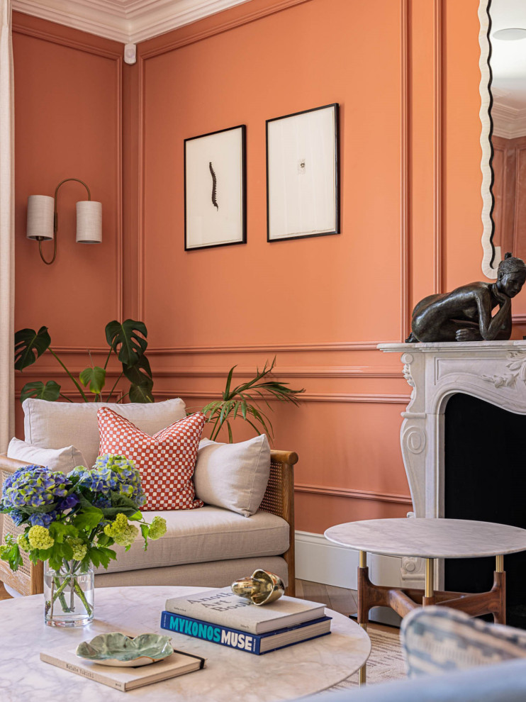 Design ideas for a victorian living room in London.