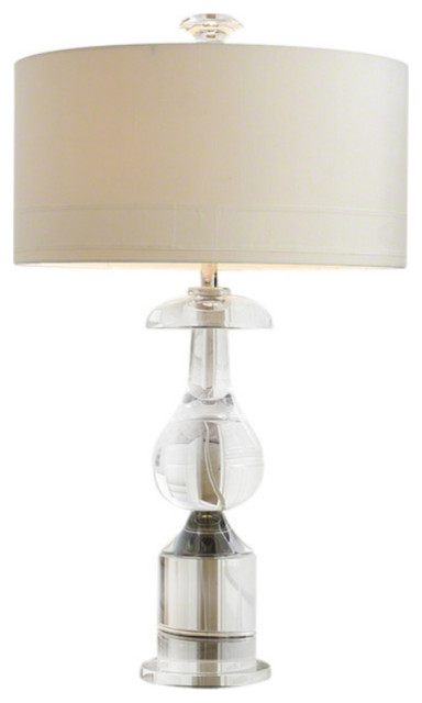 table lamp with crystal droplets