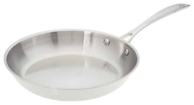 American Kitchen Cookware 8-inch Stainless Steel Skillet; Tri-Ply; Manufactured in USA