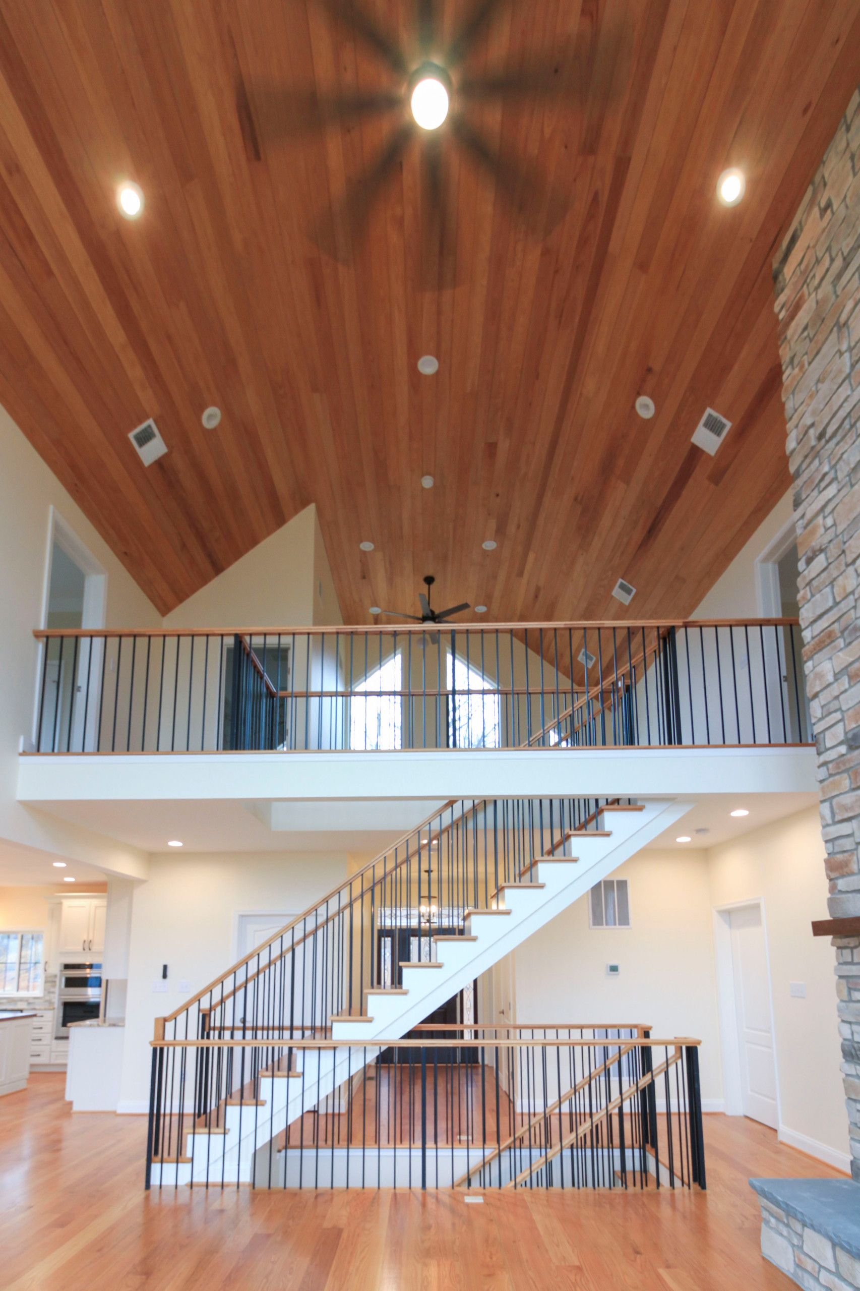 97_Airy Straight-Floating Staircase in Transitional-Mountain Home, Luray, VA 228