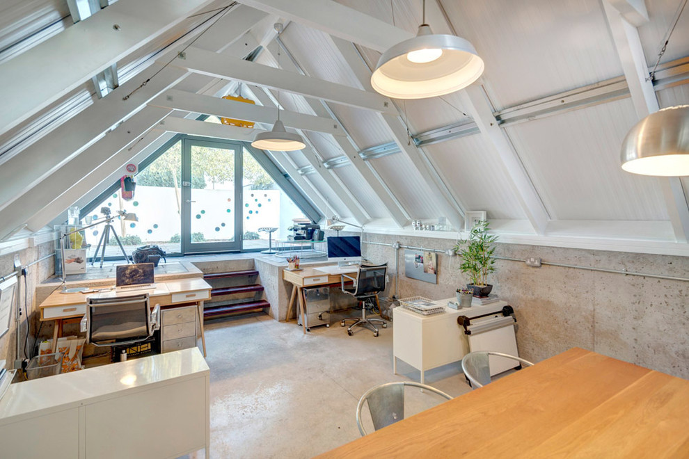 This is an example of an industrial home office in Hampshire.