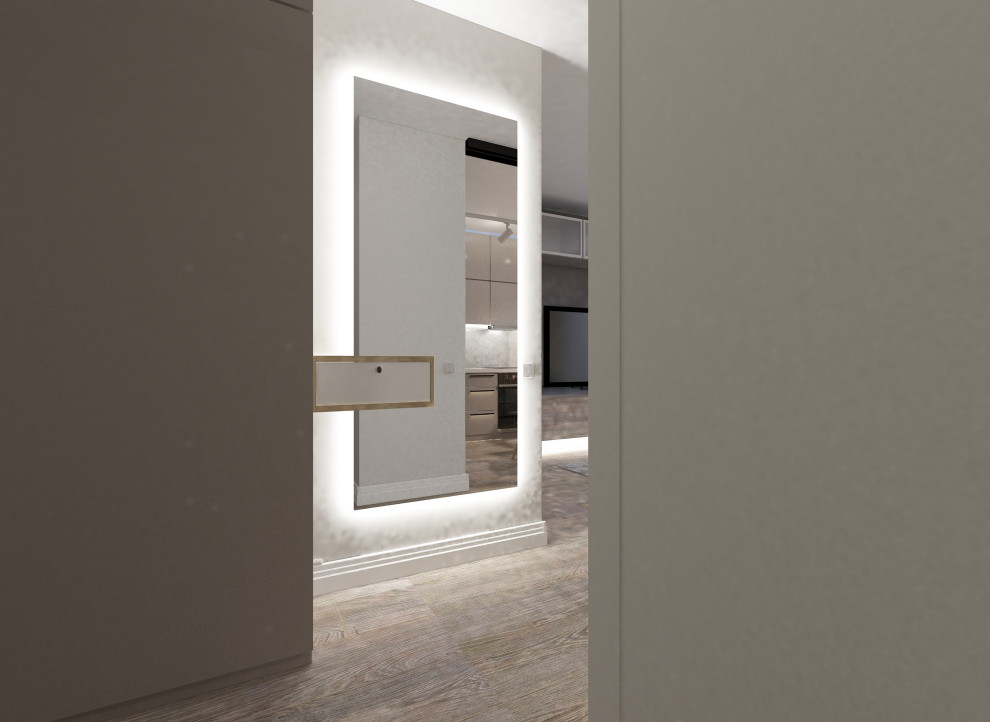 дизайн квартиры 42 кв.м ЖК Булгаковский парк