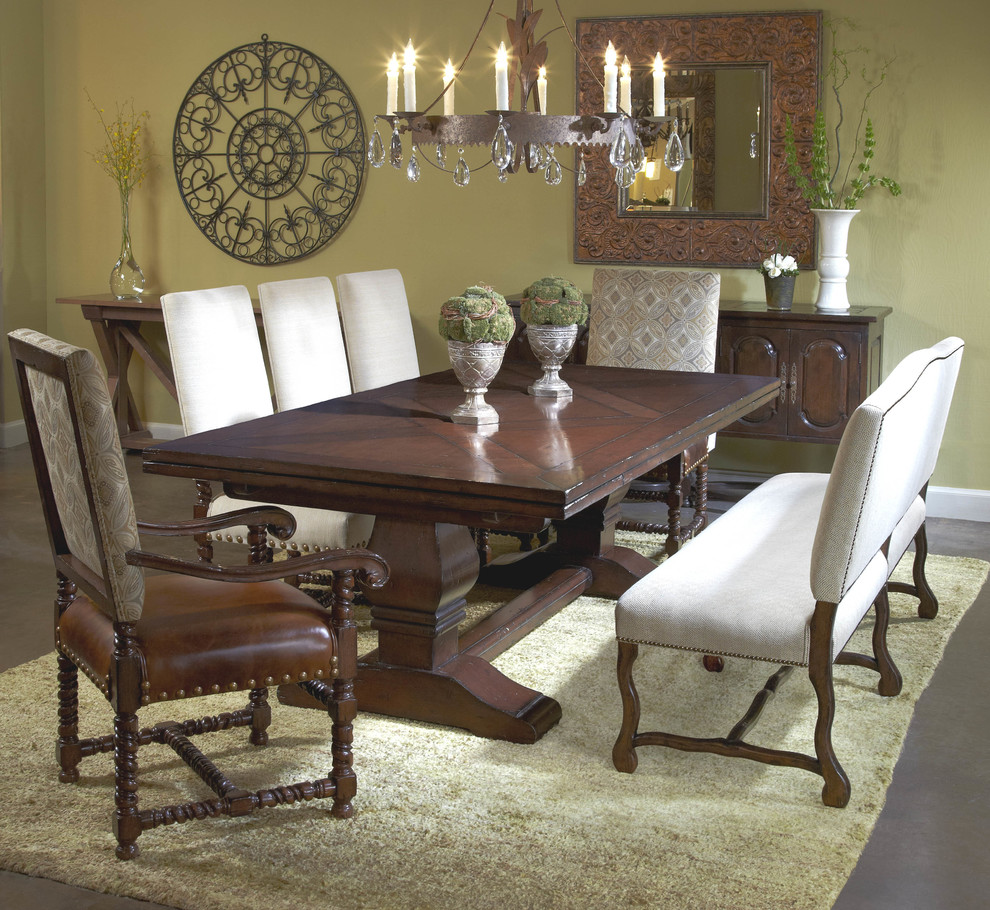 Transitional dining room photo in Miami