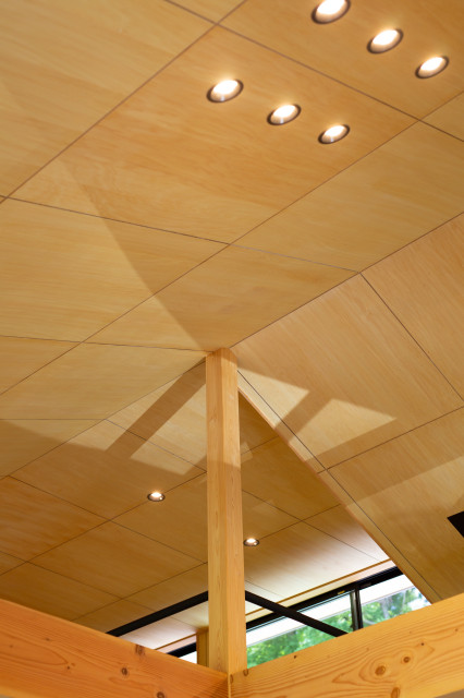 &infin;の家 contemporain-salle-de-sejour